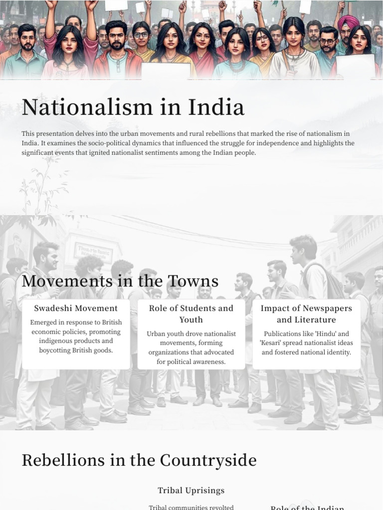 Rise of Nationalism in India | PDF