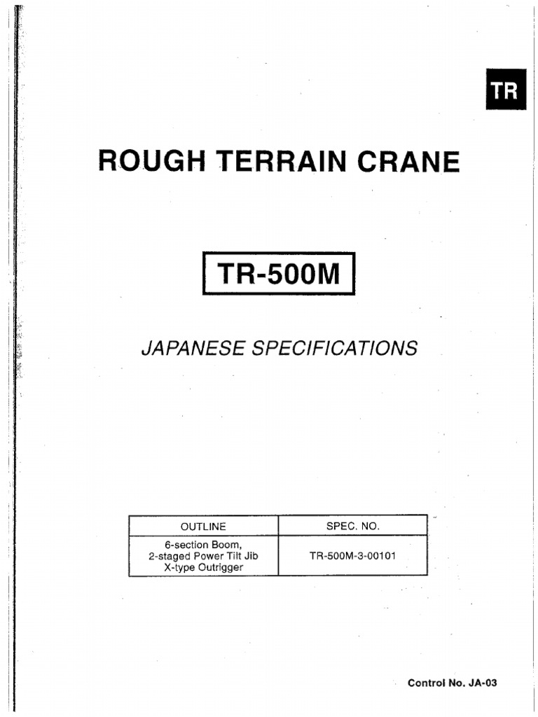 TR500M 3 00101 | PDF
