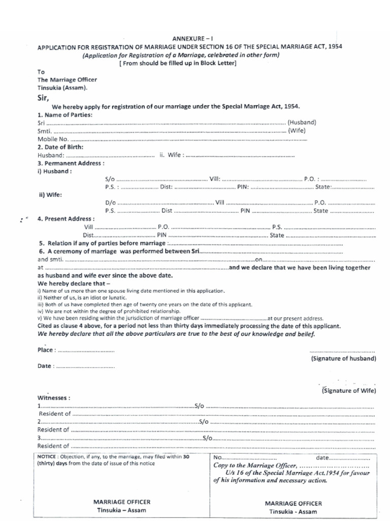 Old Marriage Notice | PDF