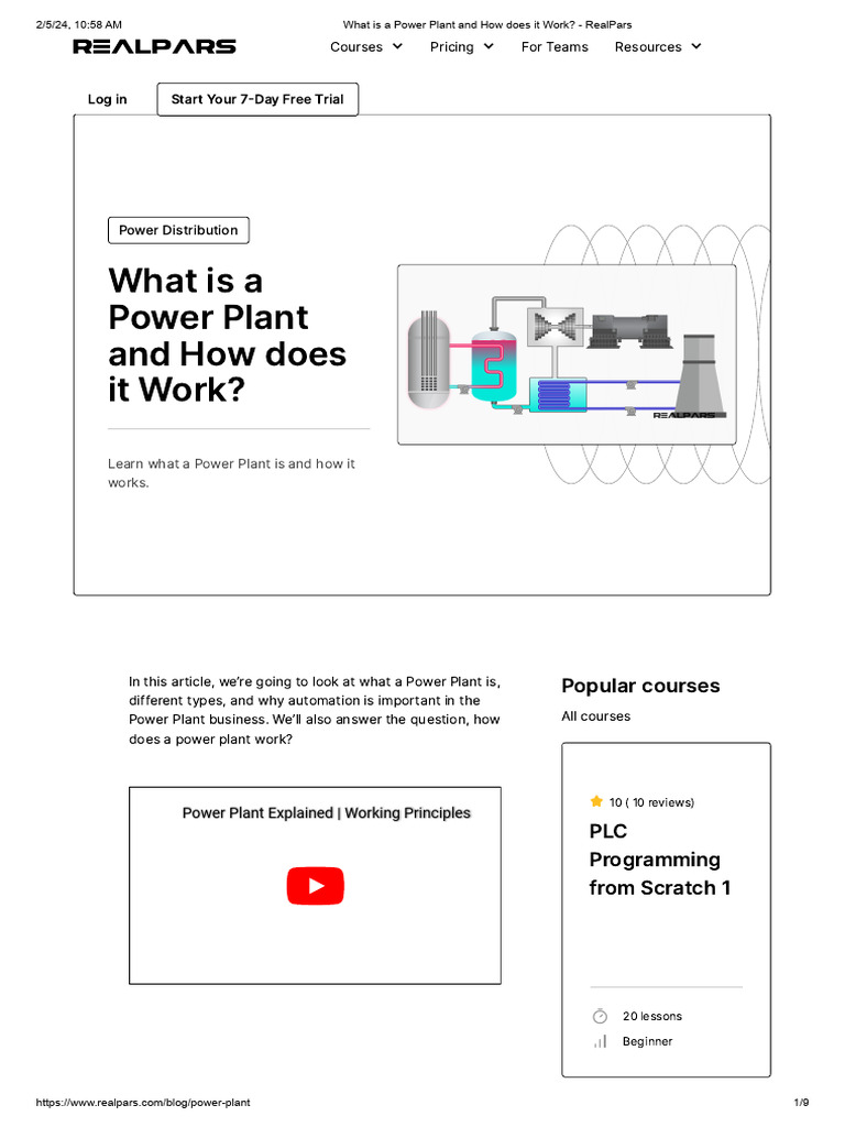 Understanding Power Plants and Their Functions | PDF | Power Station ...