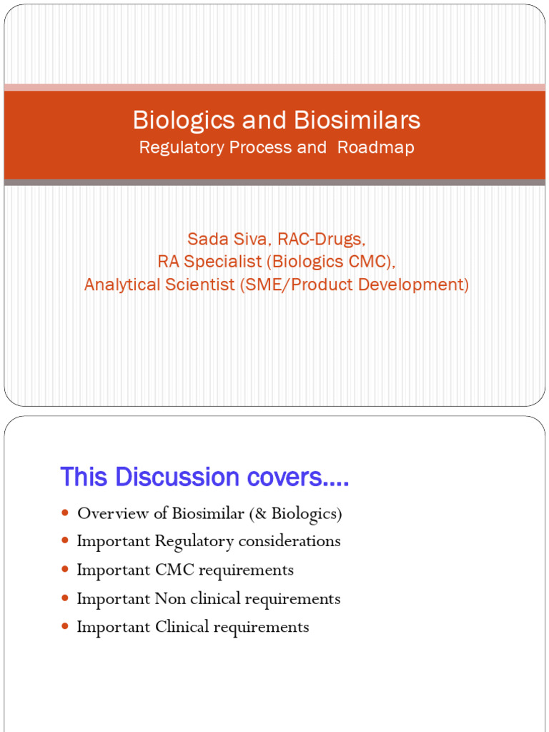 Biosimilars and Biologics: Regulatory Insights | PDF | Medicine | Pharmacy