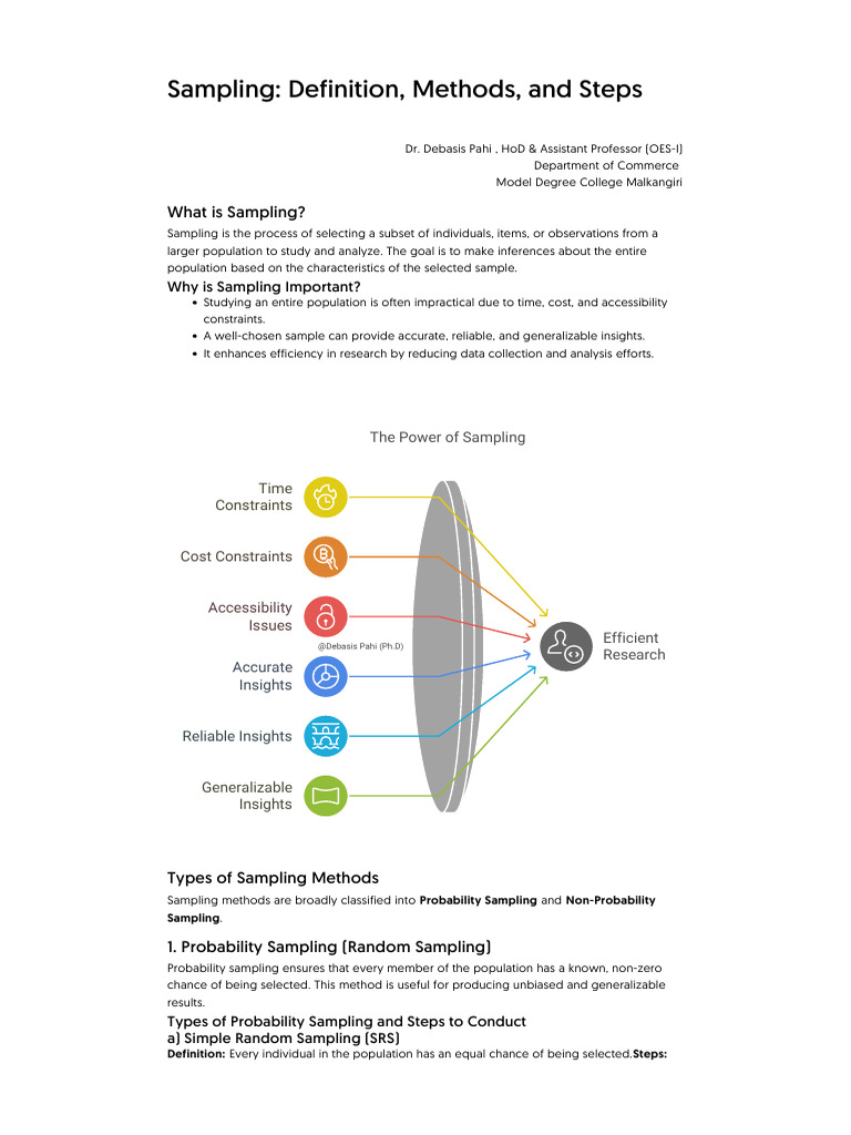 Sampling Methods: Types and Steps Explained | PDF | Sampling ...