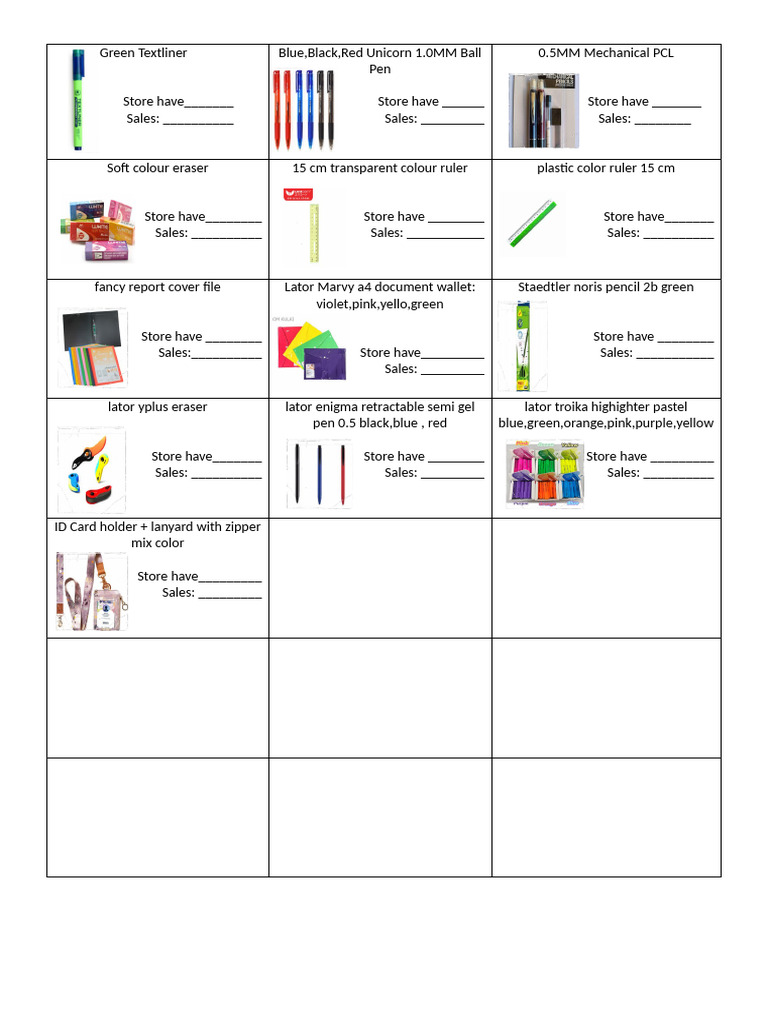 Office Supplies Inventory and Sales Data | PDF