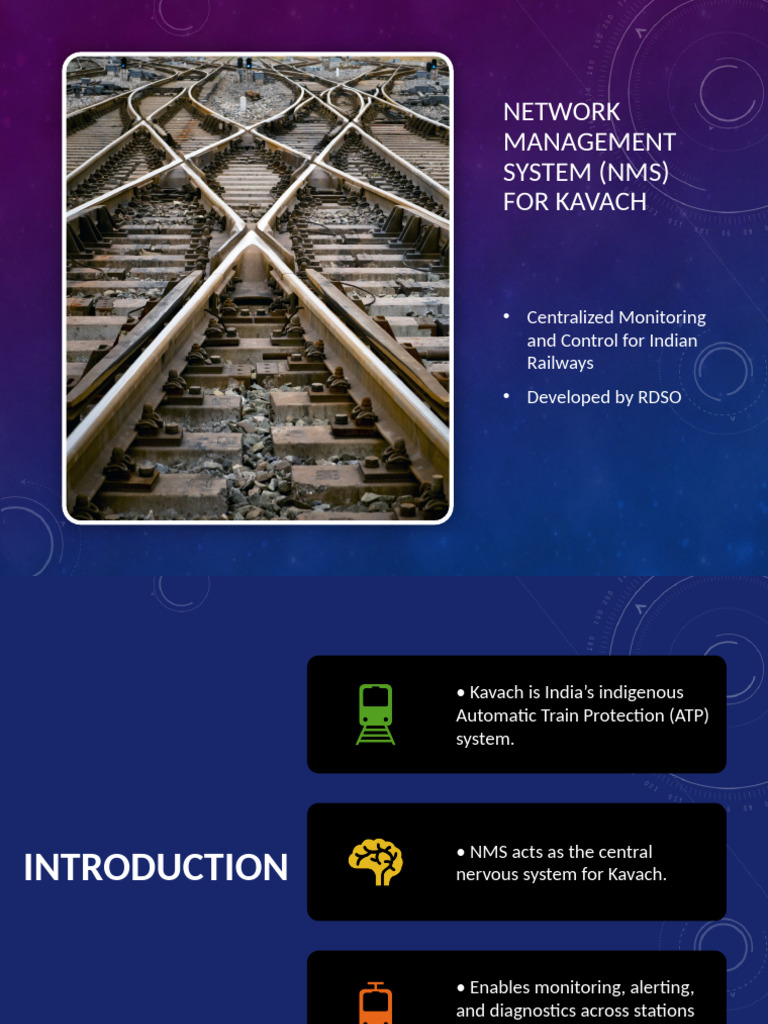 NMS for Kavach: Indian Railways Safety System | PDF | Computing ...