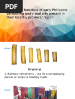 Early Philippine Arts: Forms and Functions | PDF | Musical Instruments