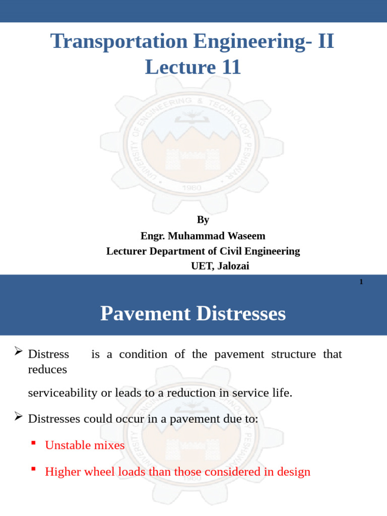 Common Pavement Distresses and Repairs | PDF | Road Surface | Building ...