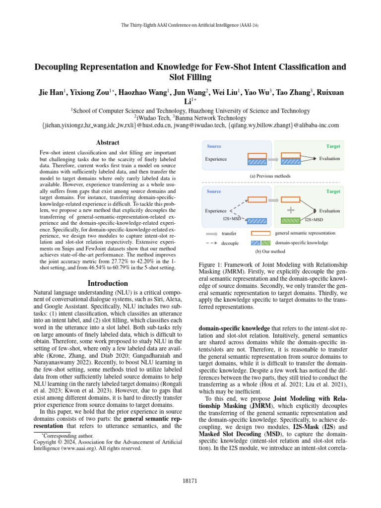 Decoupling Knowledge for Few-Shot NLU | PDF | Knowledge