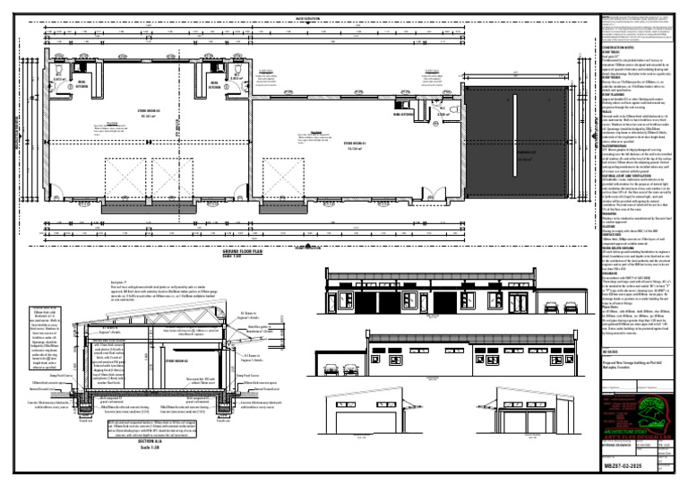 BLKWT Store Room Ground Floor Plans | PDF | Roof | Wall