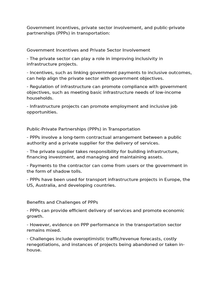 Transport and Economic Development | PDF