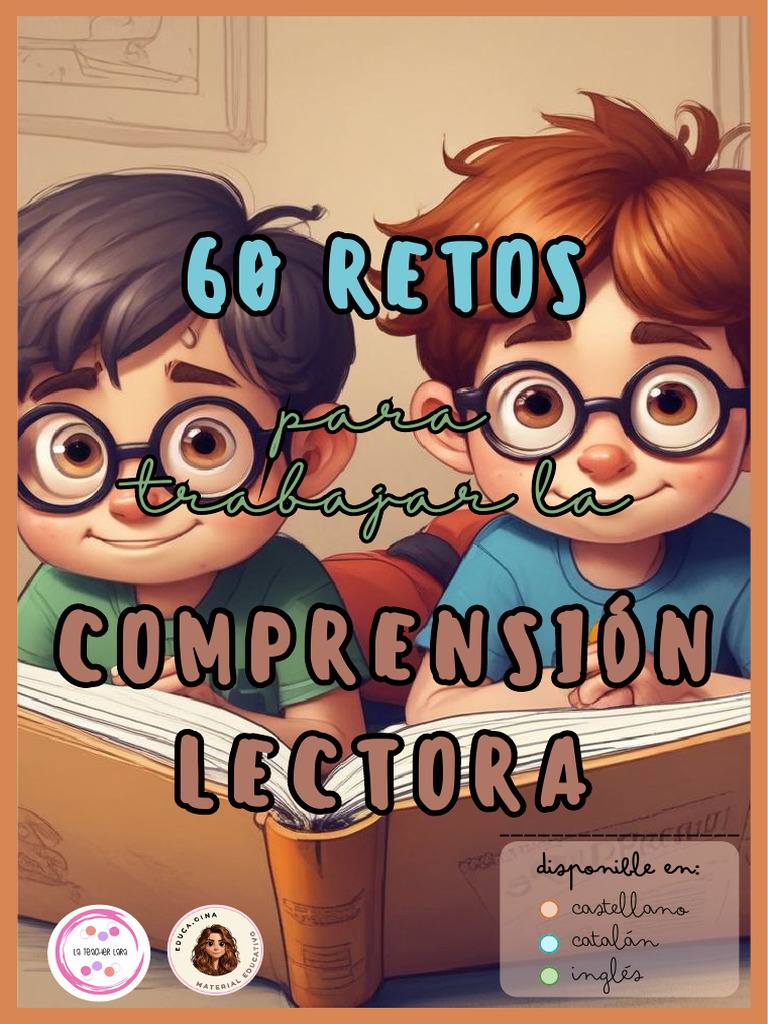COMPRENSIÓN LECTORA RETOS Castellano @lateacherlar | PDF | Color | Azul