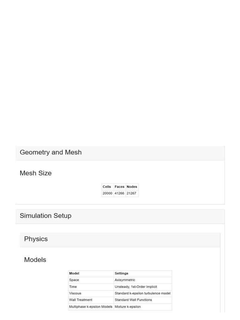 Geometry and Mesh Simulation Setup | PDF | Viscosity | Turbulence