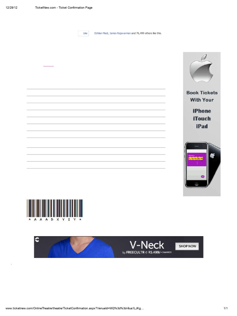 Download Your Ticket as PDF | PDF