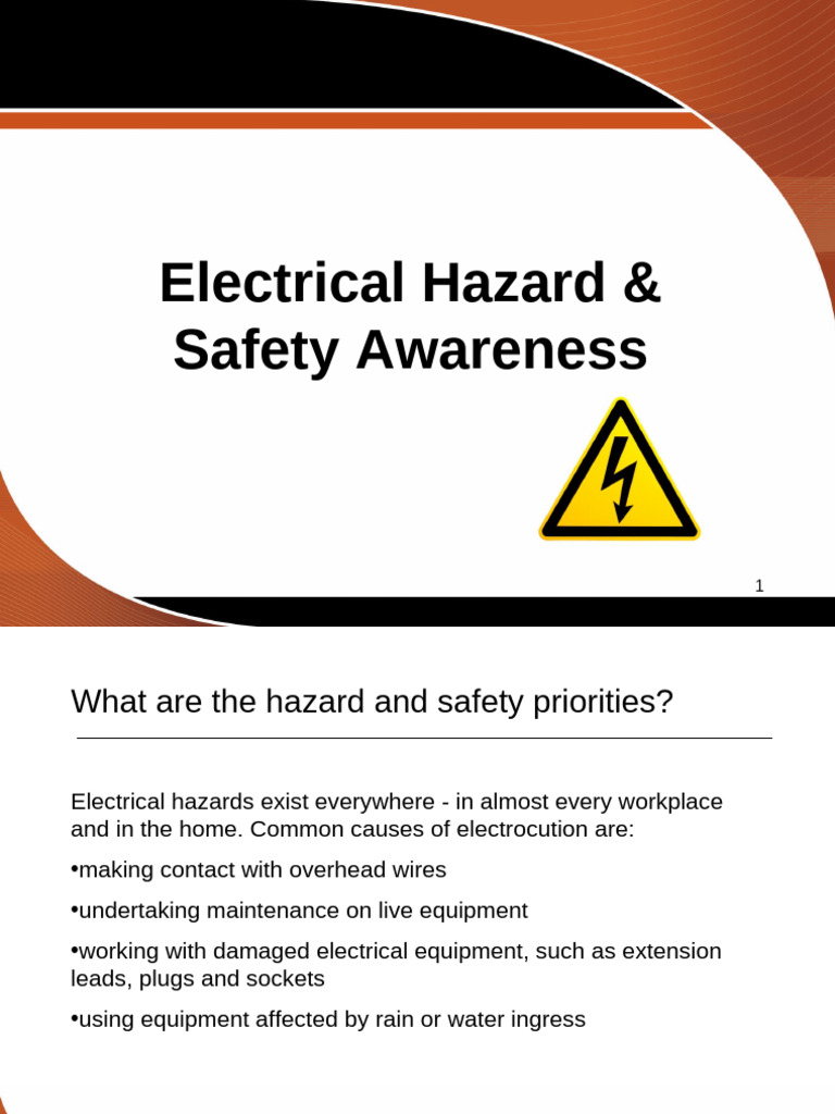 Electrical Hazard and Safety Awareness 2 | PDF | Insulator (Electricity ...