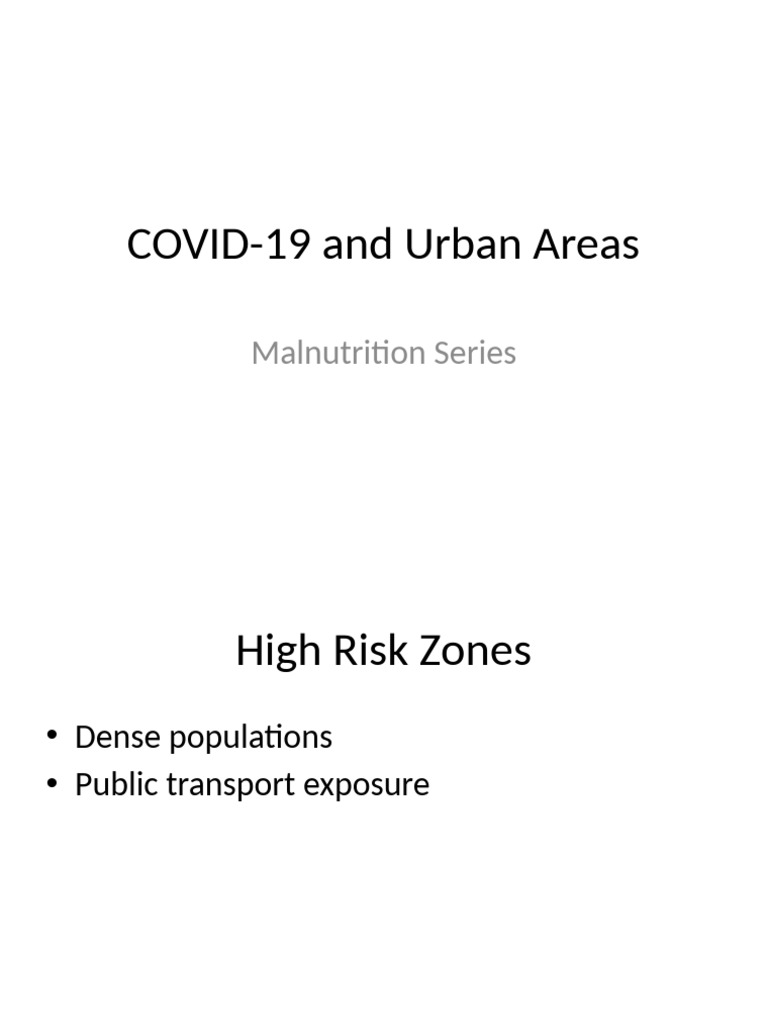 Covid 23 Covid-19 and Urban Areas | PDF