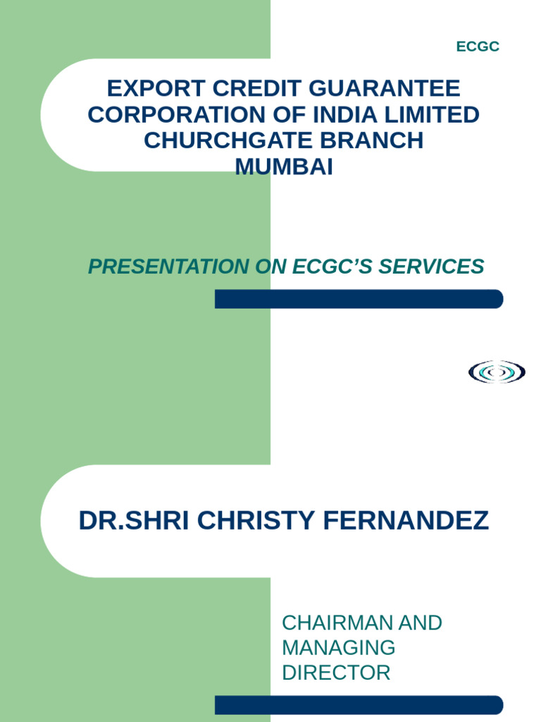 Ecgc 1 | PDF | Insurance | Credit