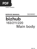 Filehost - KONICA MINOLTA BizHub 163, 211, 220 Field Service Manual