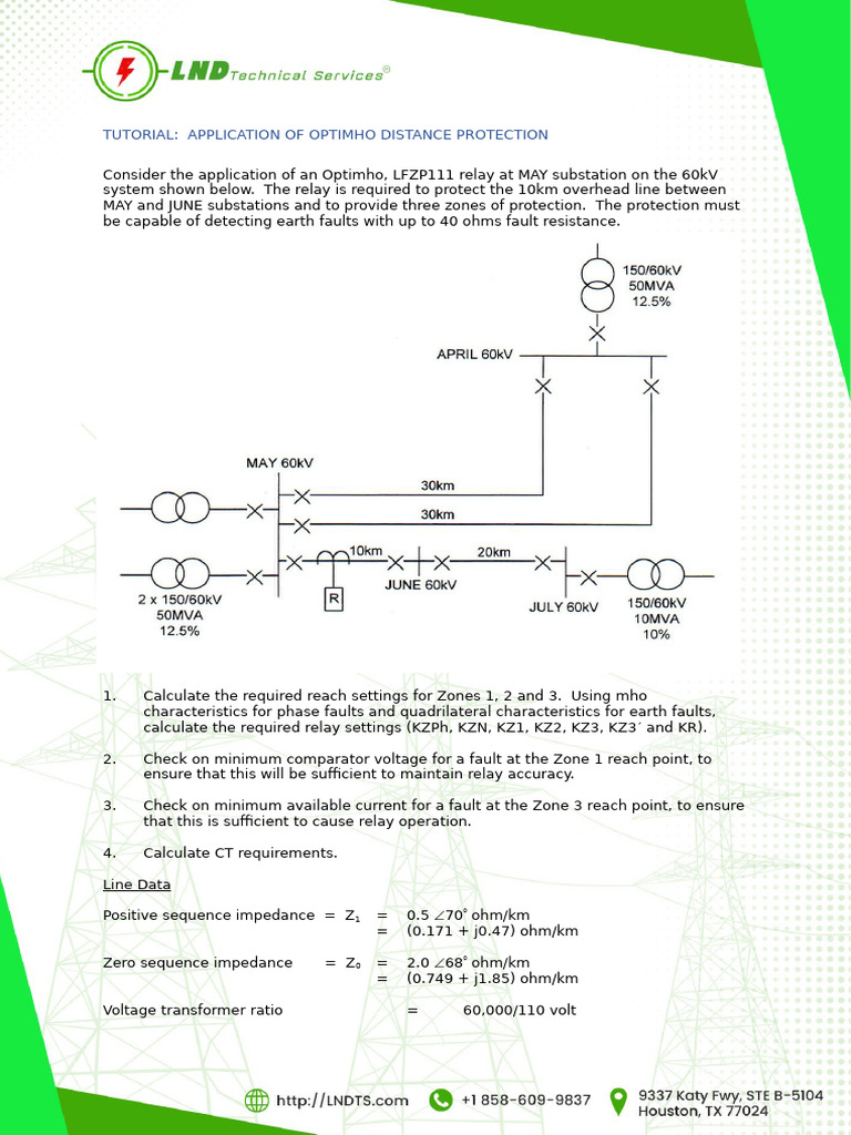 Optimho Distance Protection Tutorial | PDF | Electrical Impedance ...