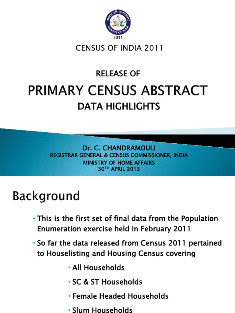 Census 2011 Data Highlights India | PDF | South Asia | Asia