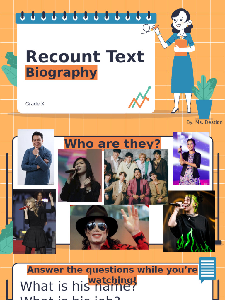 Understanding Biography Text Functions | PDF