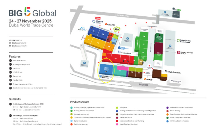 Big 5 Global 2025 Venue Overview | PDF | Mechanical Engineering | Home