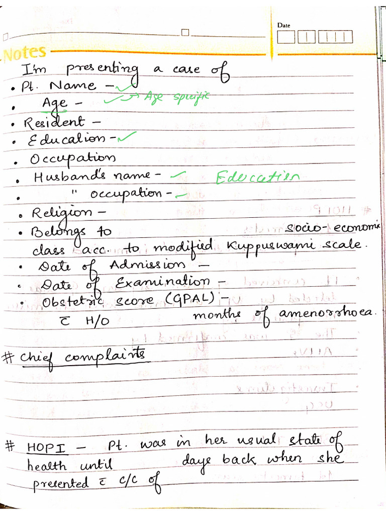 Obs History Format | PDF