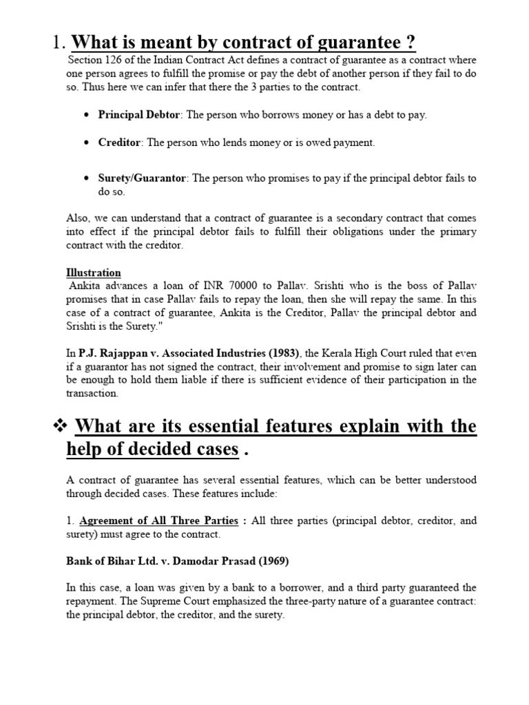 Contract - Ii | PDF | Guarantee | Negotiable Instrument