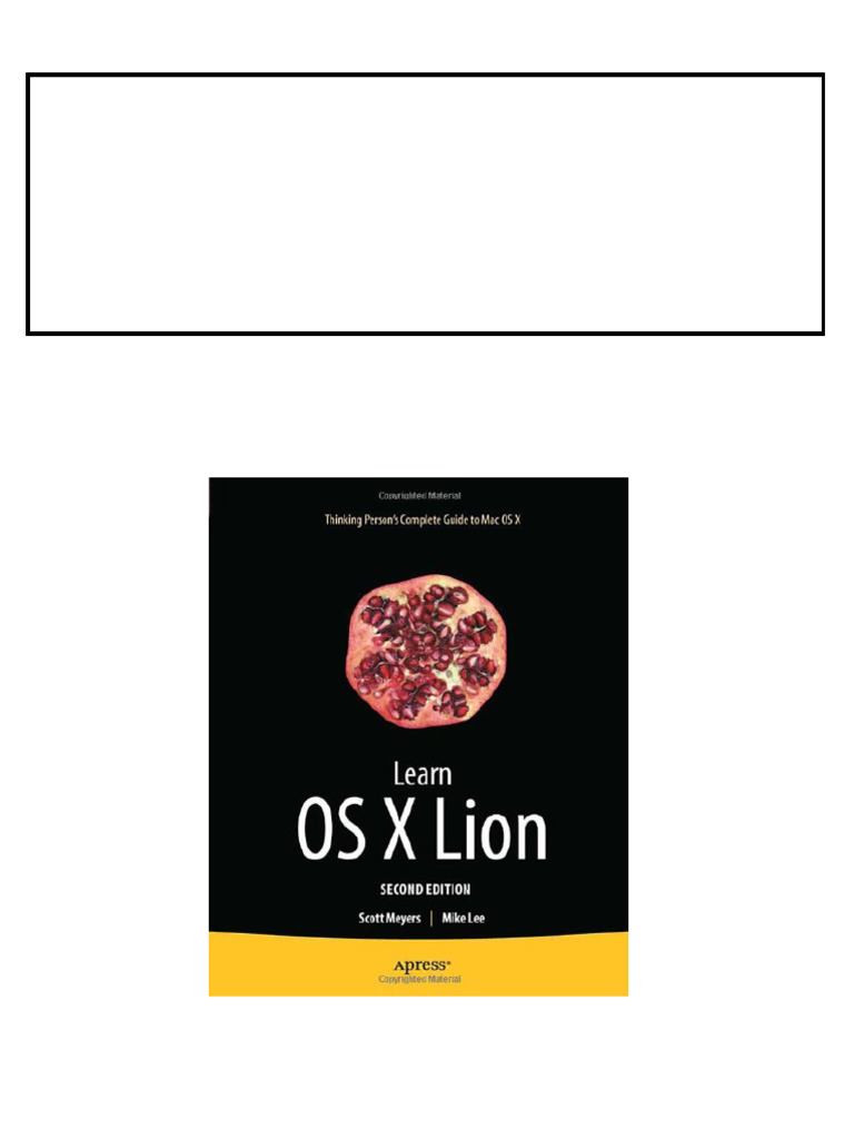 Learn Mac OS X Lion 2nd Edition Scott Meyers pdf download PDF Learn Mac OS X Lion 2nd Edition Scott Meyers pdf download PDF