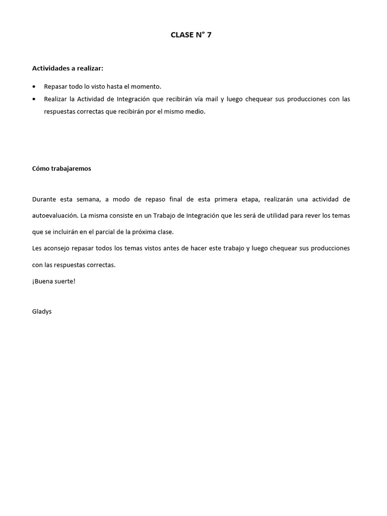 Clase 7 | PDF