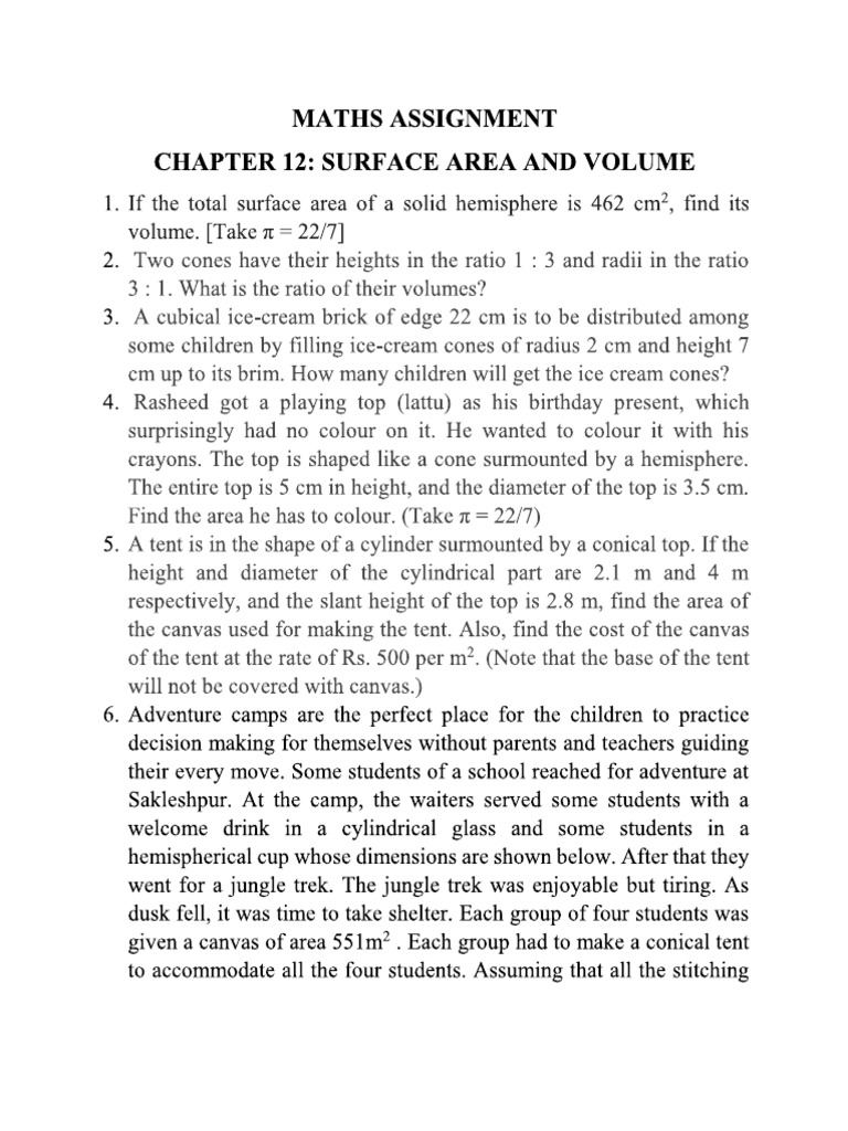 Math Assignment | PDF