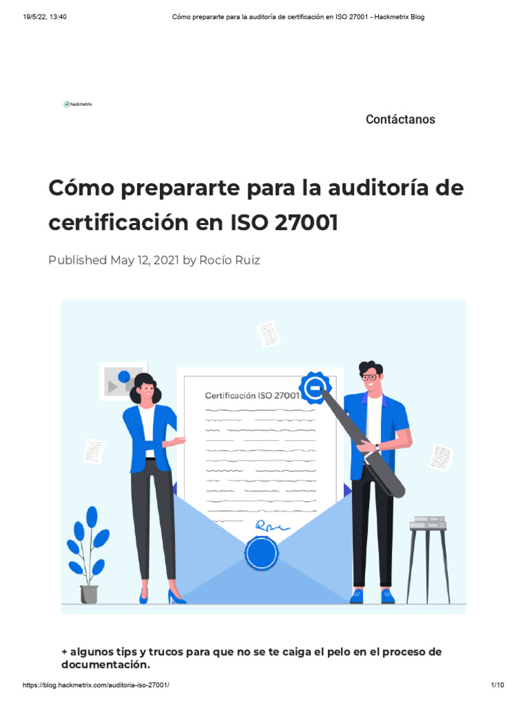 Preparación para auditoría ISO 27001 | PDF | Auditoría | Seguridad de ...