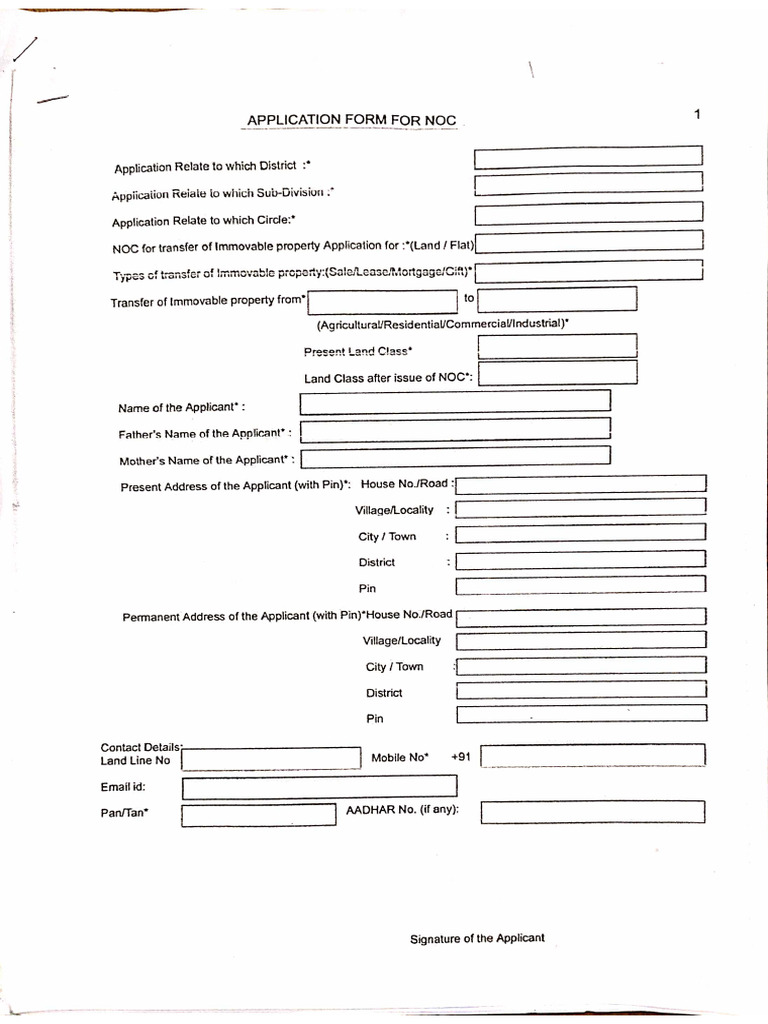 Noc From | PDF