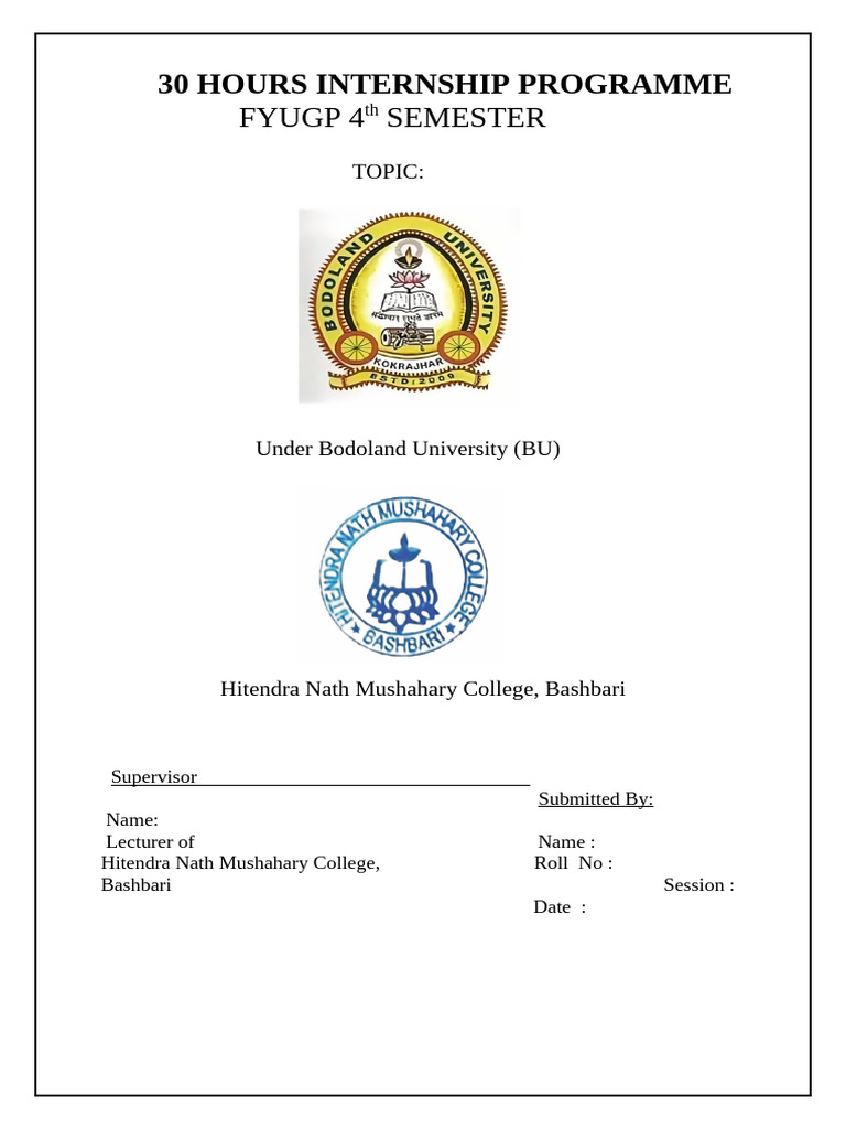 30-Hour Internship Program Overview | PDF