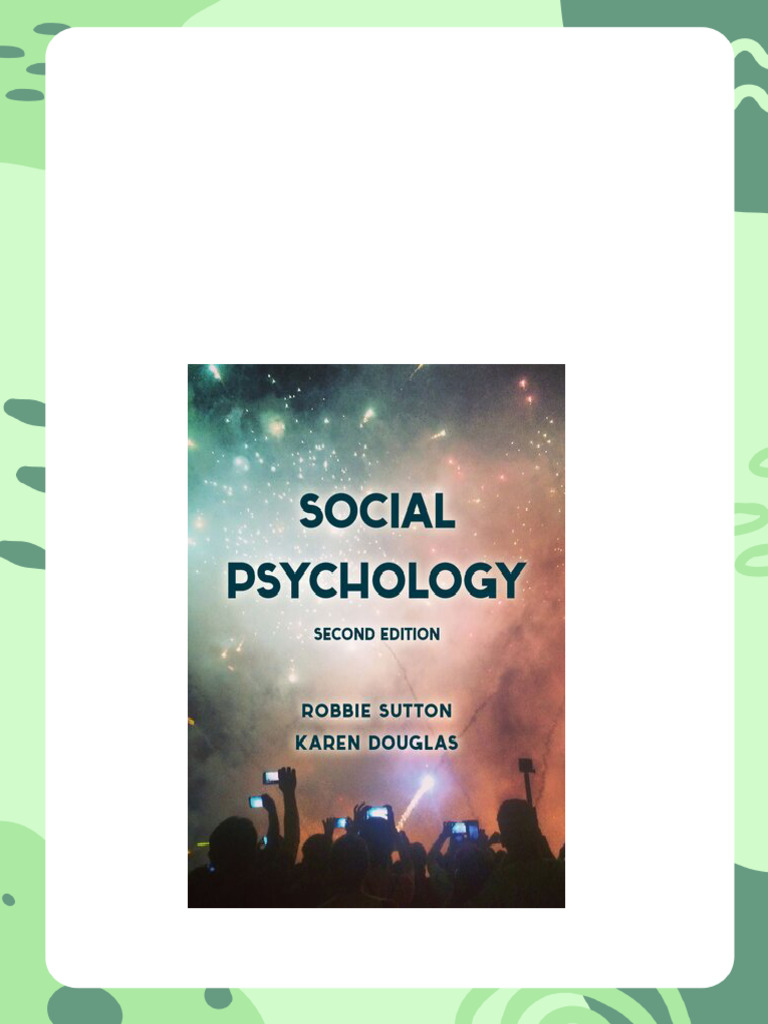 Social Psychology Second Edition Robbie Sutton download PDF Social Social Psychology Second Edition Robbie Sutton download PDF Social
