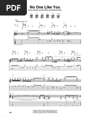 スコーピオンズ　ギター譜 Scorpions GUITAR LESSON with TAB - Ballads - Still Loving