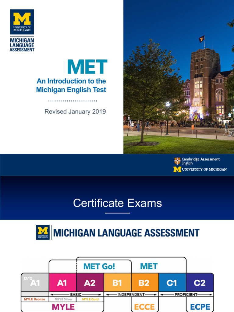 Michigan English Test Overview | PDF | Standardized Tests | Tests