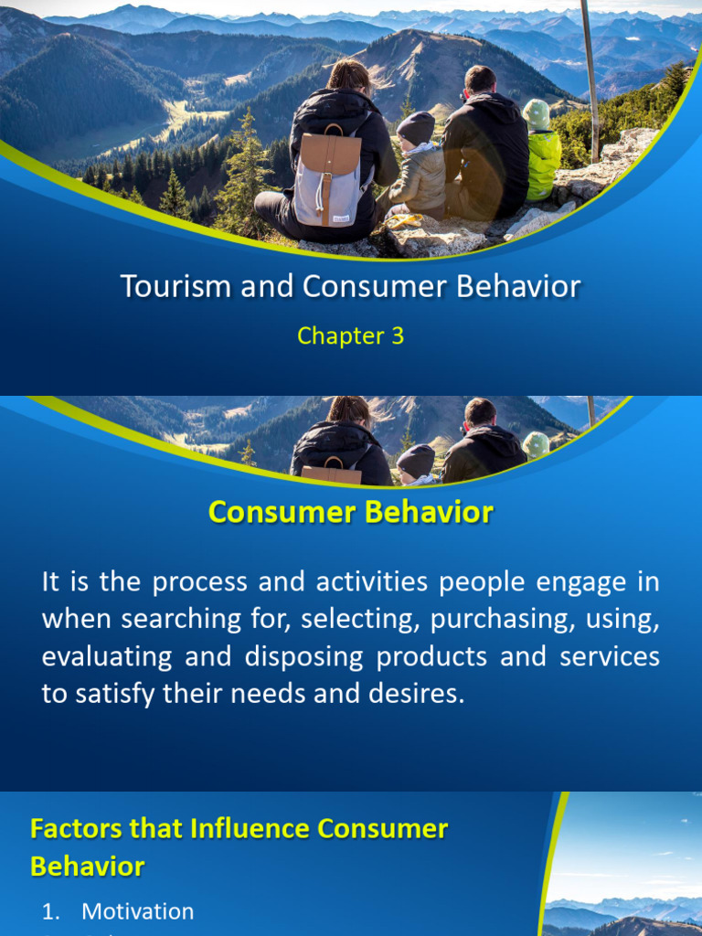 Chapter 3 - Tourism and Consumer Behavior | PDF | Consumer Behaviour ...