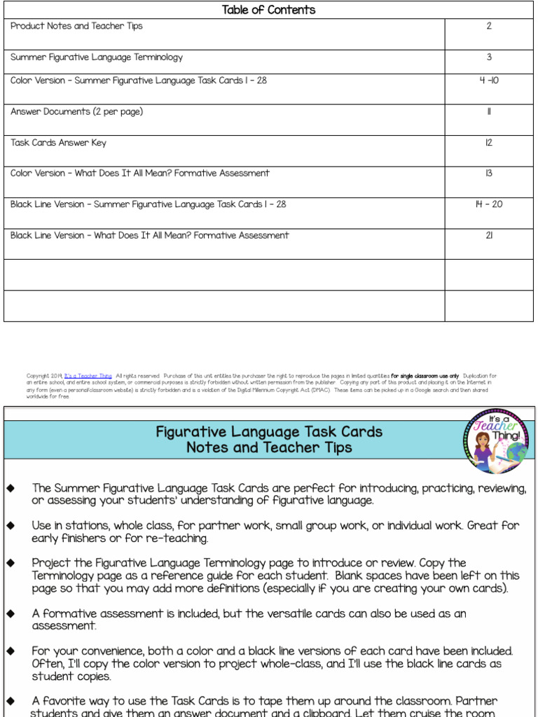 Alsop Rising 8th Graders Summer Packet Part 2 | PDF | Linguistics ...