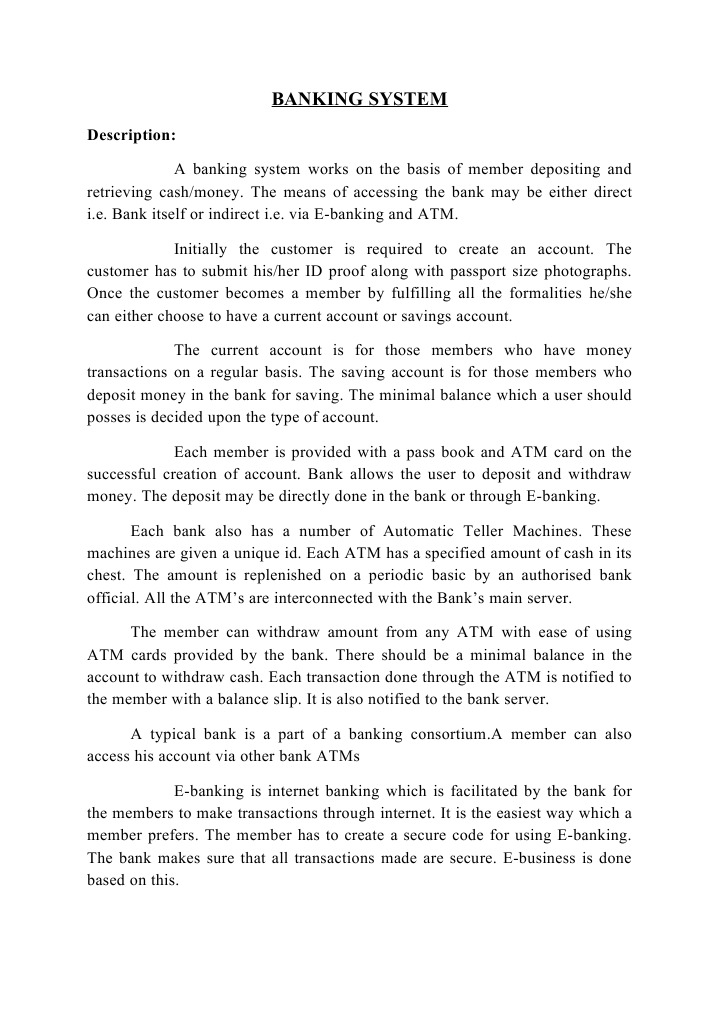 Overview of Banking System Functions | PDF | Computers