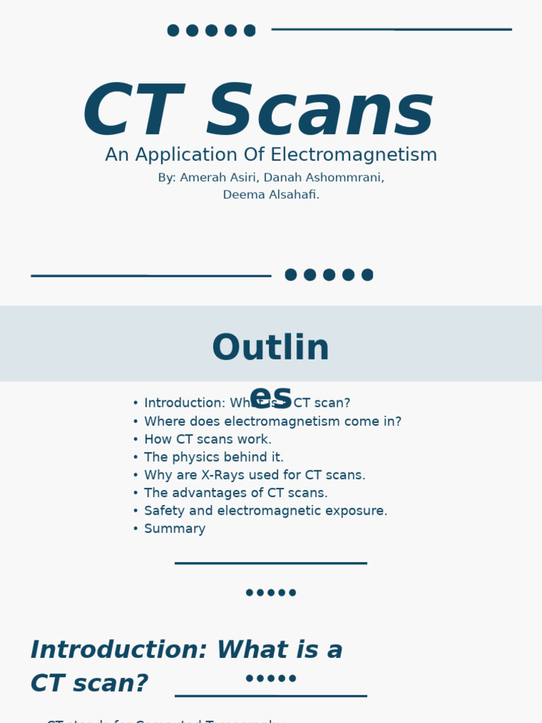 Understanding CT Scans and Electromagnetism | PDF | Ct Scan | X Ray