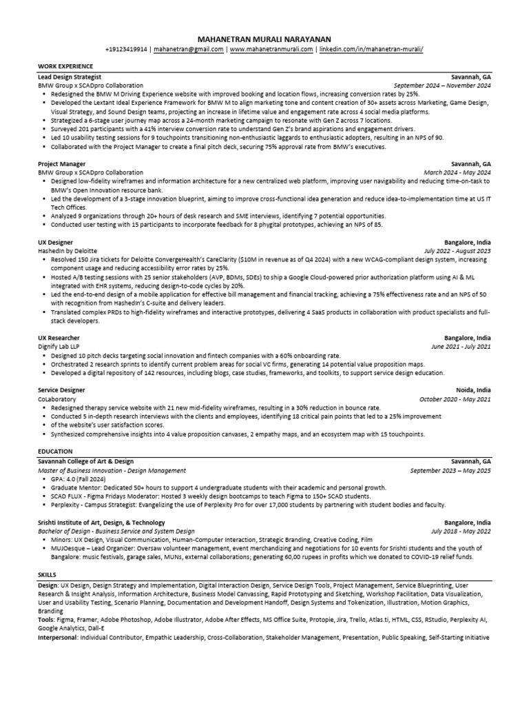 Mahanetran Murali Resume PDF - 1