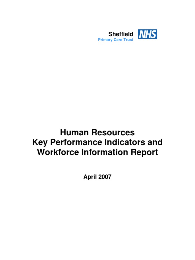 Human Resources Key Performance Indicators and Workforce Information ...