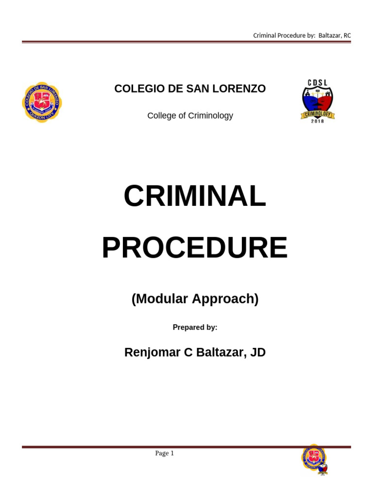 Overview of Criminal Procedure Systems | PDF | Jurisdiction | Criminal ...