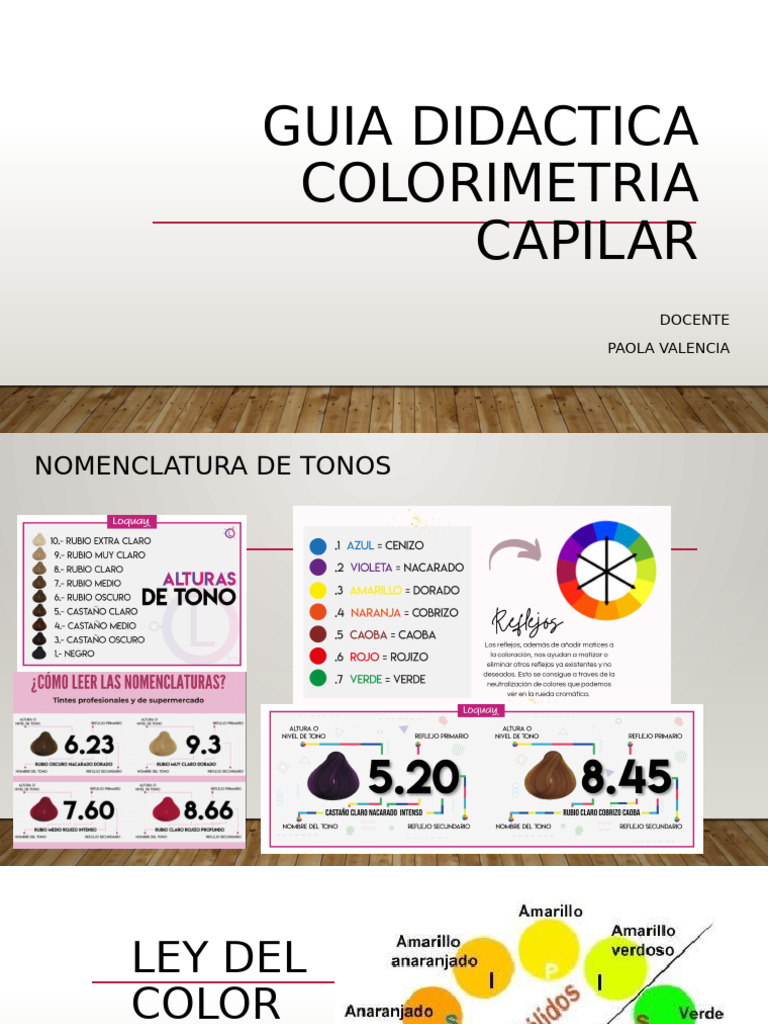 Guía de Colorimetría Capilar y Técnicas | PDF | Color | Pelo