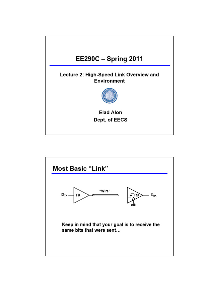 High-Speed Link Overview and Challenges | PDF | Electromagnetic ...
