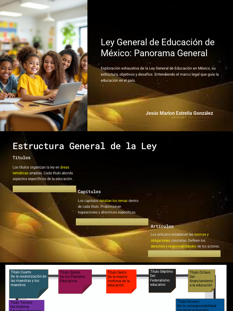 Ley General de Educación en México: Resumen | PDF | México | Aprendizaje