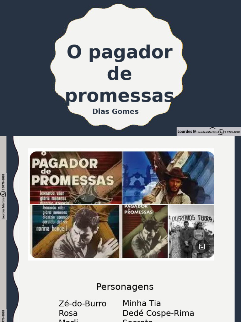 Análise dos Personagens de "O Pagador de Promessas" | PDF
