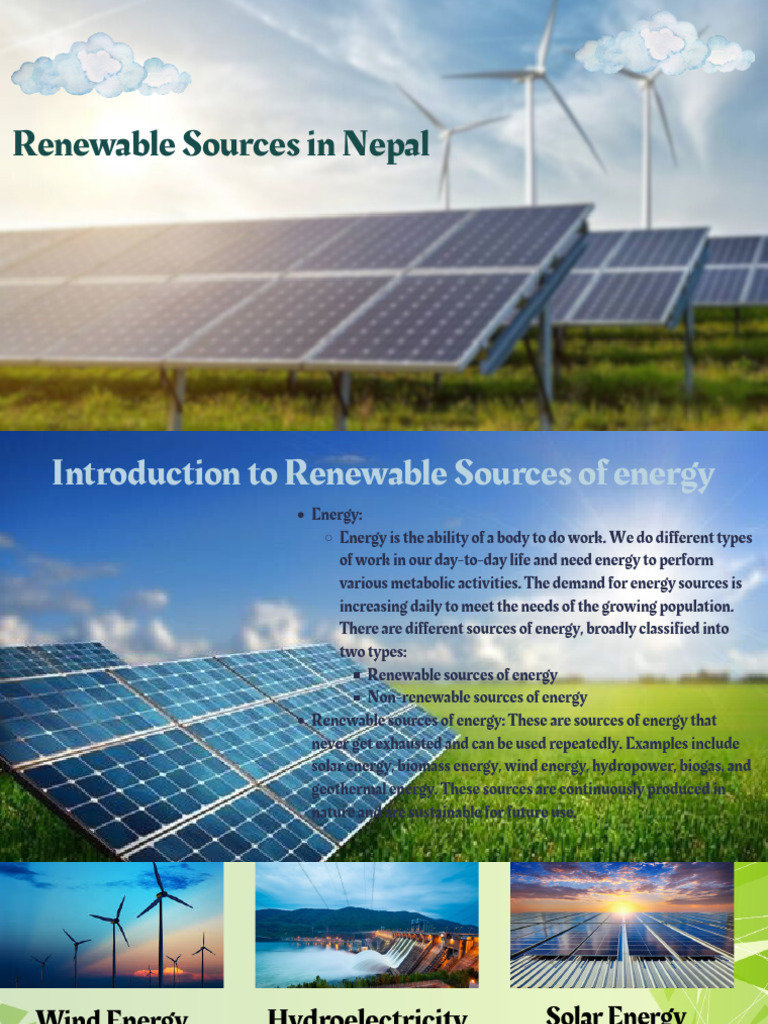 Renewable Sources of Energy | PDF | Energy Development | Renewable Energy
