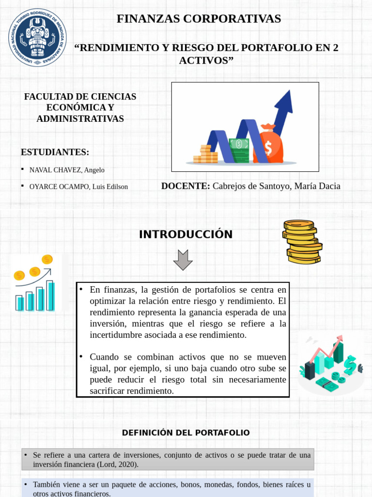 Rendimiento y Riesgo en Inversiones | PDF | Modelo de fijación de ...