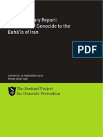 Supplementary Report Bahais of Iran 2010