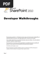 SharePoint 2010 Developer Walkthrough Guide-1